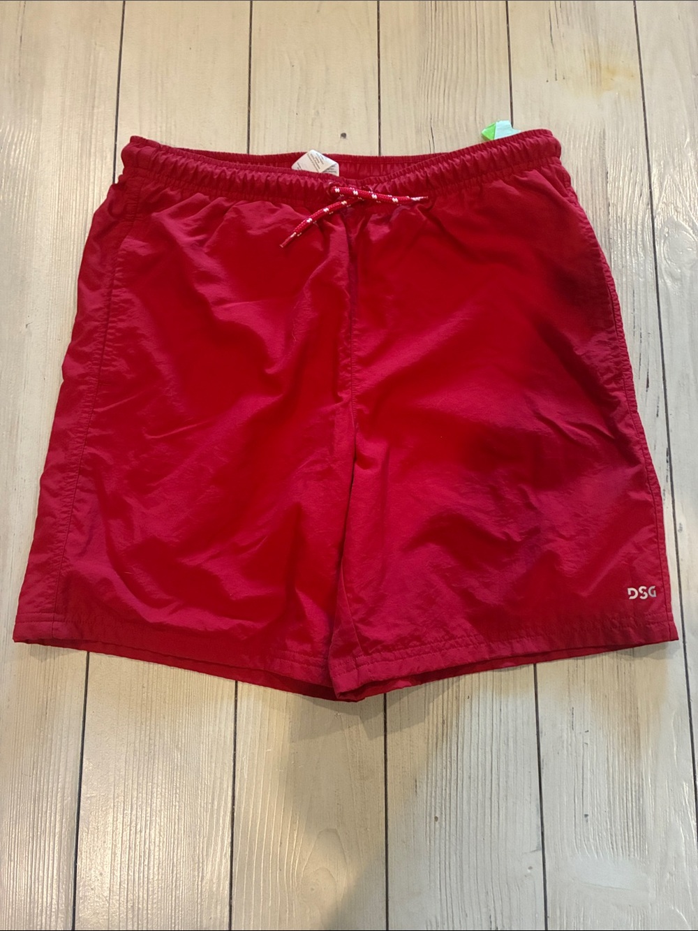 DSG Bright Red  Boyd Swim Trunks with Drawstring
